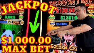 $1,000 Max Bet Bonus On Dragon Link Slot Machine