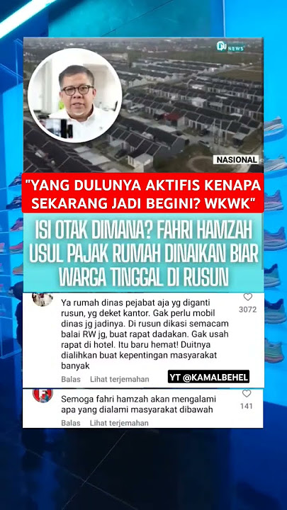 #fahrihamzah #rumahminimalis #property #new #news #beritaviral #youtube #short  #indonesia #shorts
