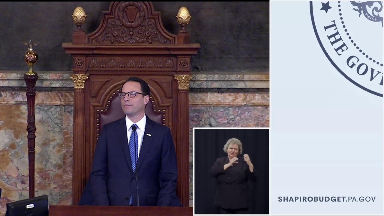 Governor Shapiro Delivers His Budget Address YouTube