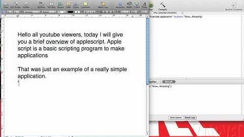 AppleScript Editor example