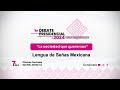 Primer debate presidencial  mxico 2024 lengua de seas mexicana