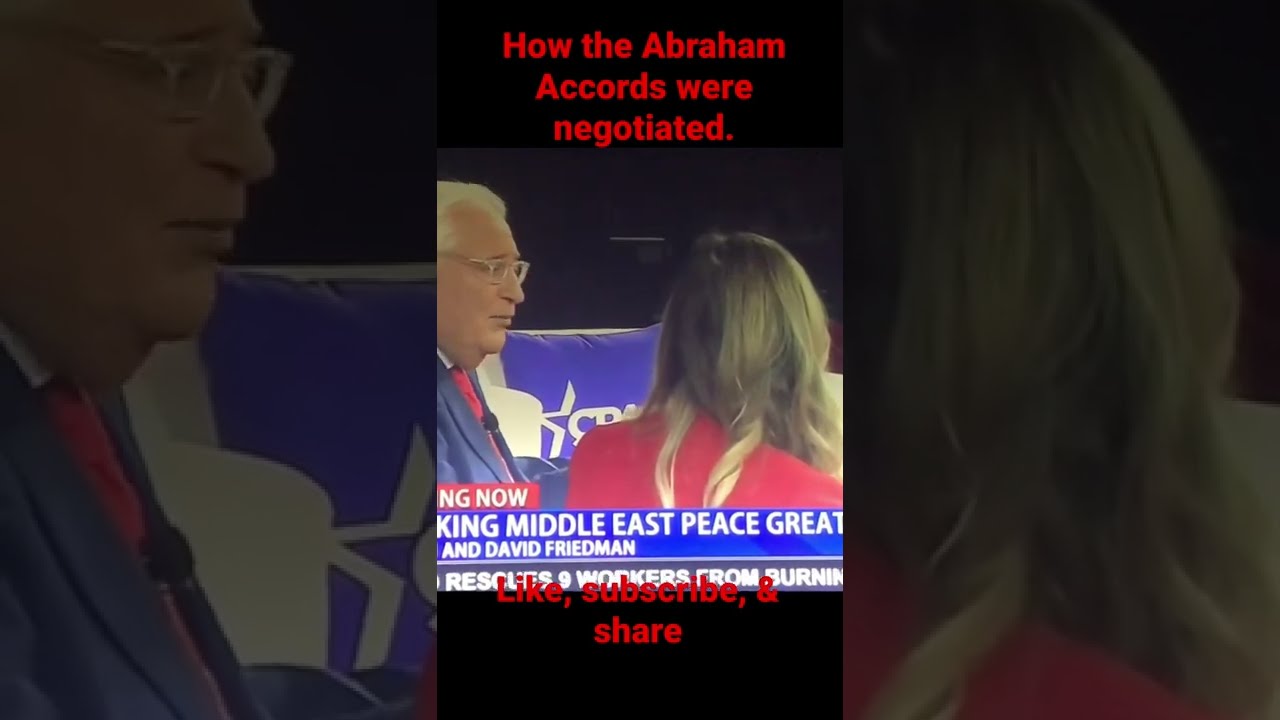 How Trump Negotiated The Abraham Accords Biden Abrahamaccords Israel Politics