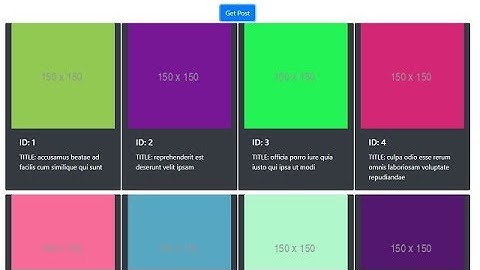 Get Data from REST API | Async/await  | FETCH API | JSONPlaceholder | Bootstrap