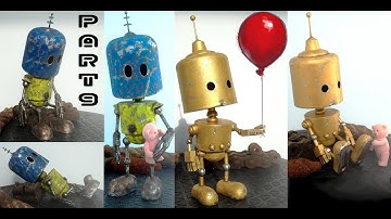 Matt Dixon style trash bashed robots pt.9. Scratch built automata. Building both MD-1 and MD-2.