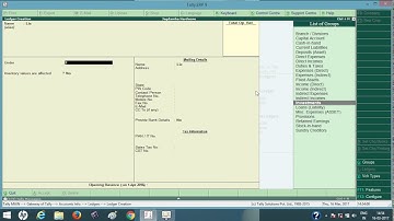 how to create/alter/delete ledger in tally || how to create ledger 2017 video