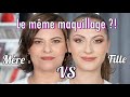 MAQUILLAGE MERE-FILLE / Comparaison des techniques de maquillage / Spécial Fête des mères !