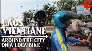 Getting By In Laos! My First Loca Ride | Vientiane City Riding Tour.