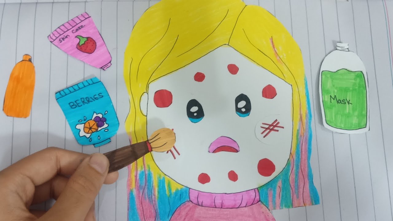 [🐾Paper diy🐾] Taking Care of Enid Face with Pimples / Sleepy Papers