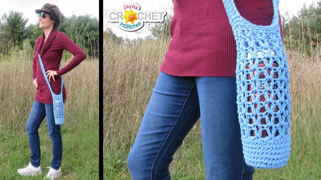 Water Bottle Holder Crochet Pattern & Tutorial 