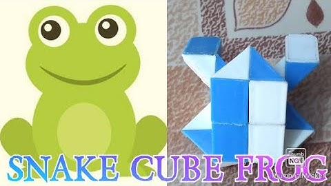 #Frog how to make frog with snake cube 24 pieces