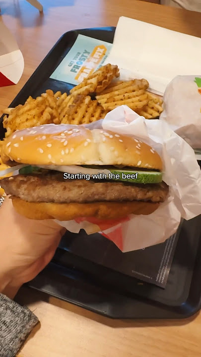Satay burger at McDonald’s Singapore