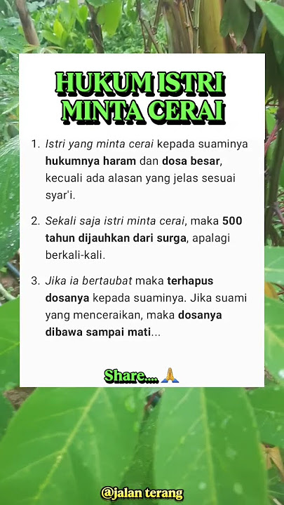 Hukum istri minta cerai #shorts #dakwah #islam #motivasi #viralvideo