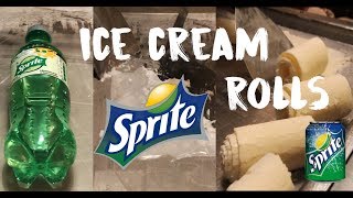 ? Sprite - Ice Cream Rolls - Oddly Satisfying -  ASMR Video - Sally's Hand Rolled Ice Cream