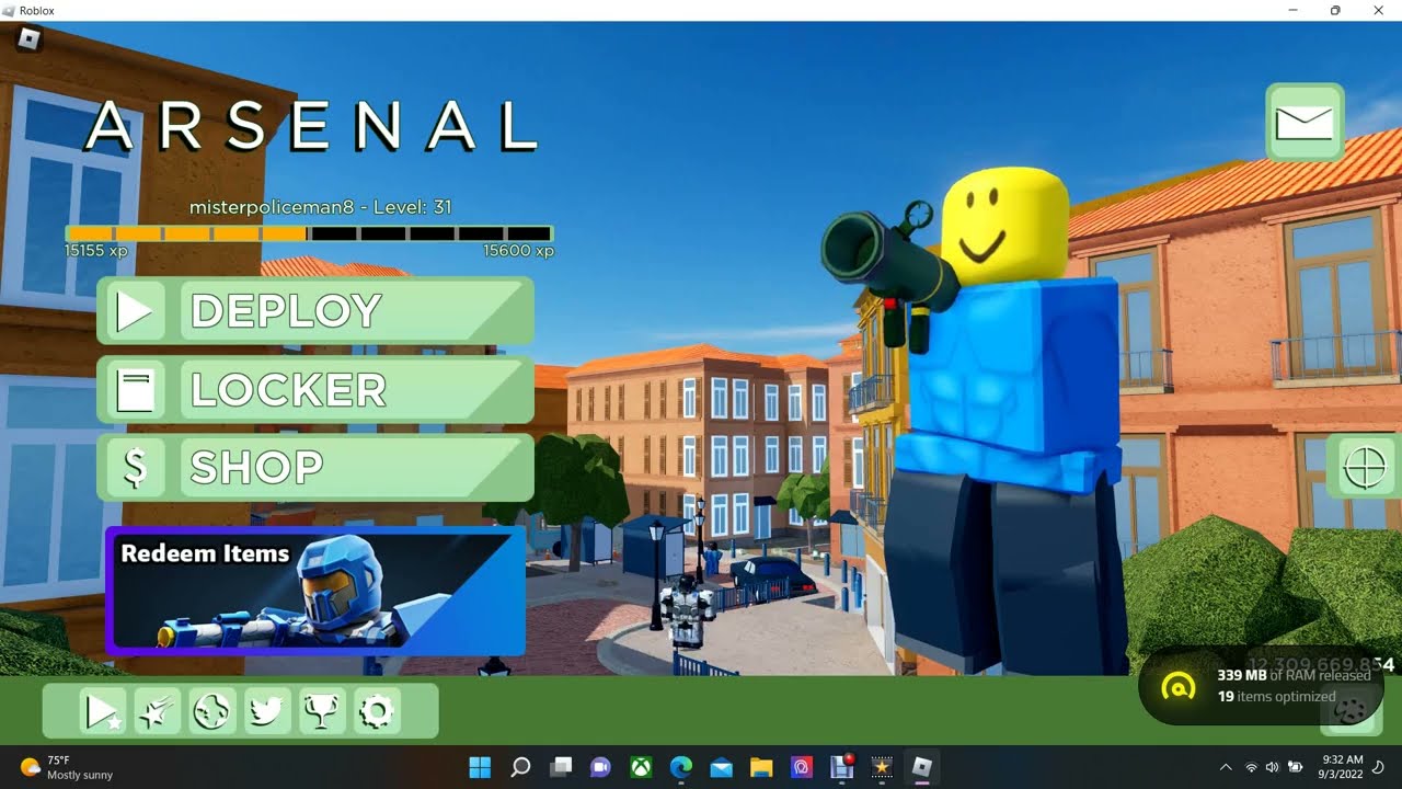 I played Arsenal on roblox (fast) - YouTube