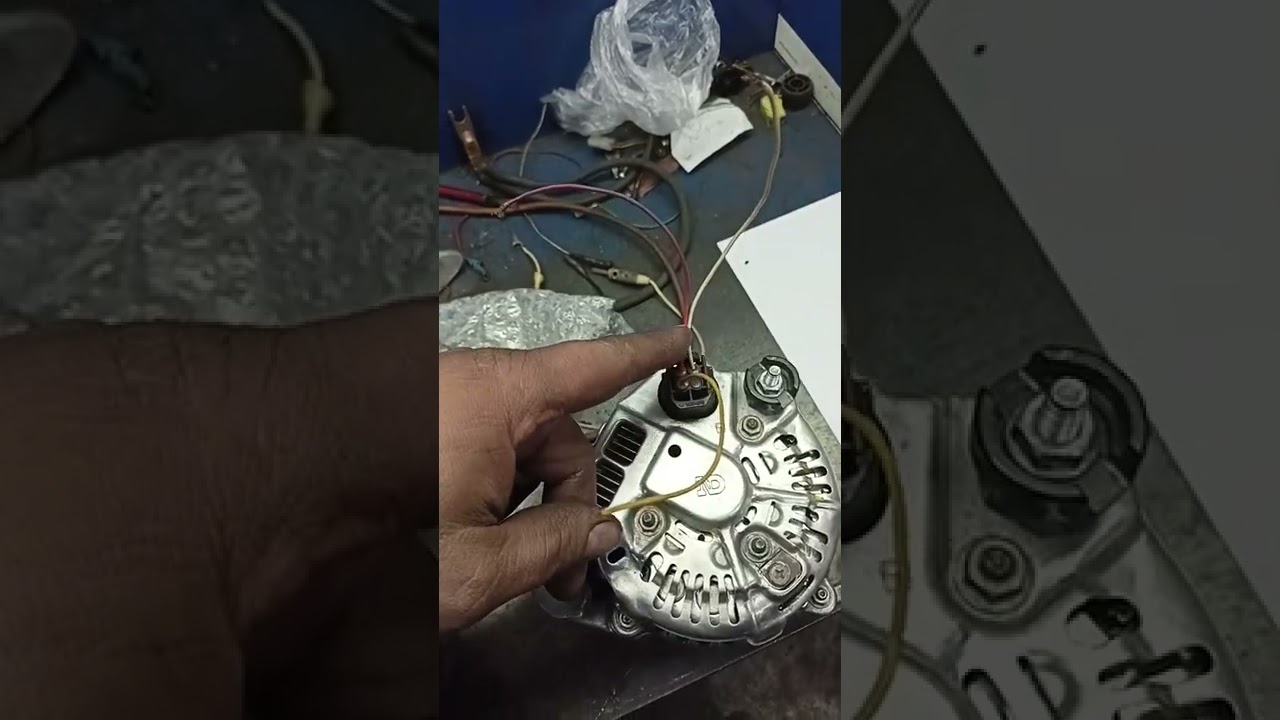 Генератор Toyota. Если протеряри плюс и горит лампа