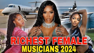 Top10 Richest Female Musicians In Nigeria 2024 \& Their Cars \& Houses