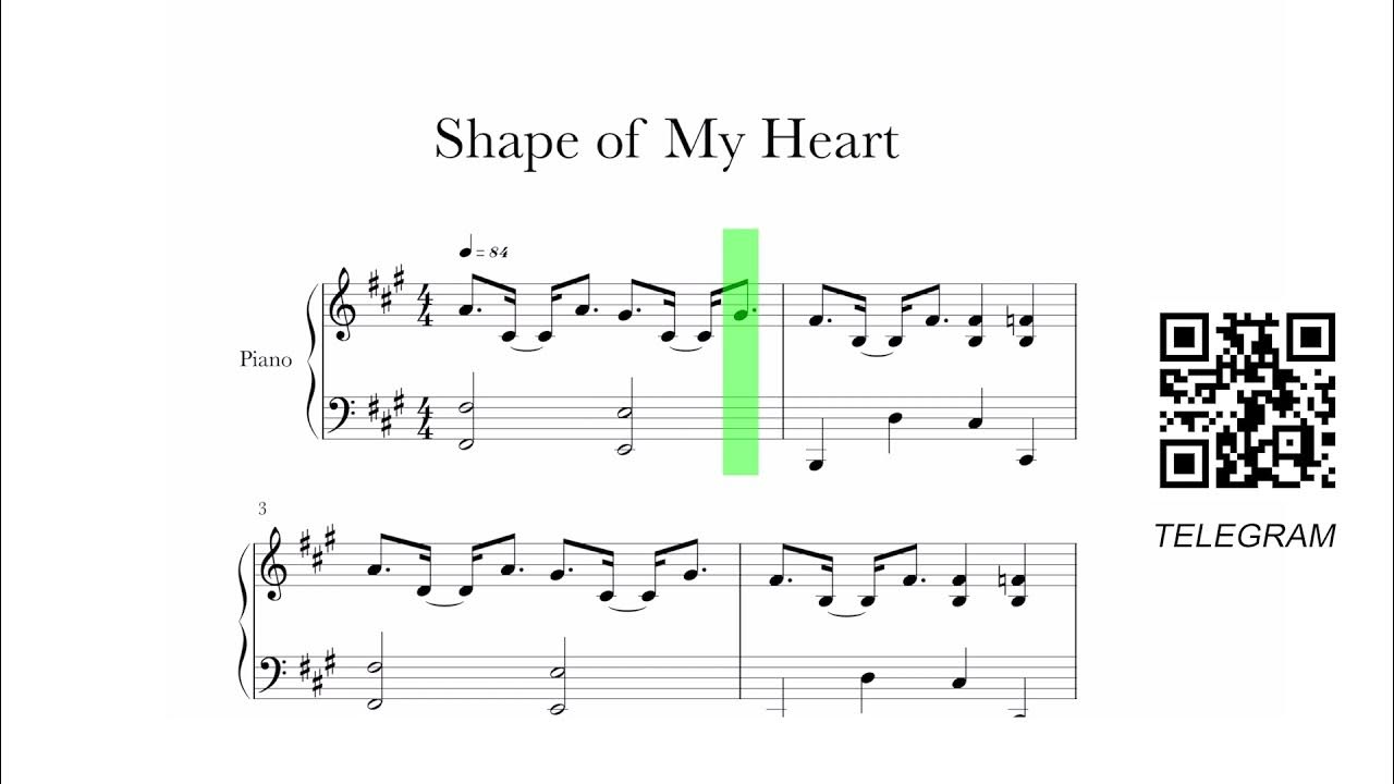 Ноты для фортепиано shape of my heart