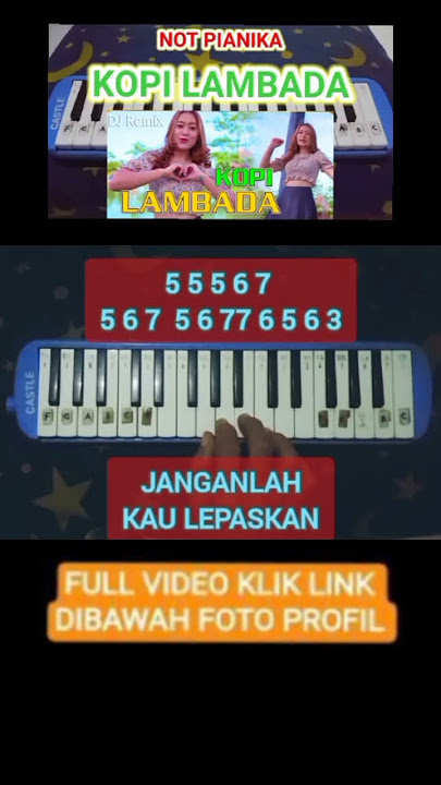 KOPI LAMBADA PIANIKA #shorts #kopilambada #notpianika