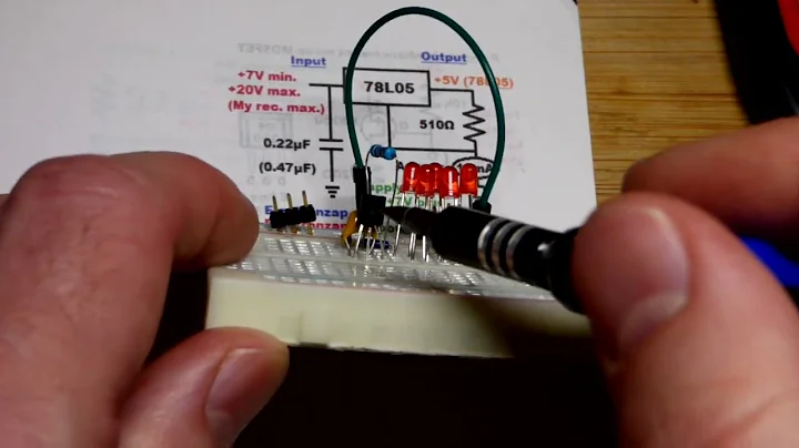 10mA Current Source Using 78L05 Positive Voltage Regulator