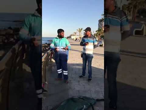 سمك الطرباني ماشاء الله صيد عامل النظافة