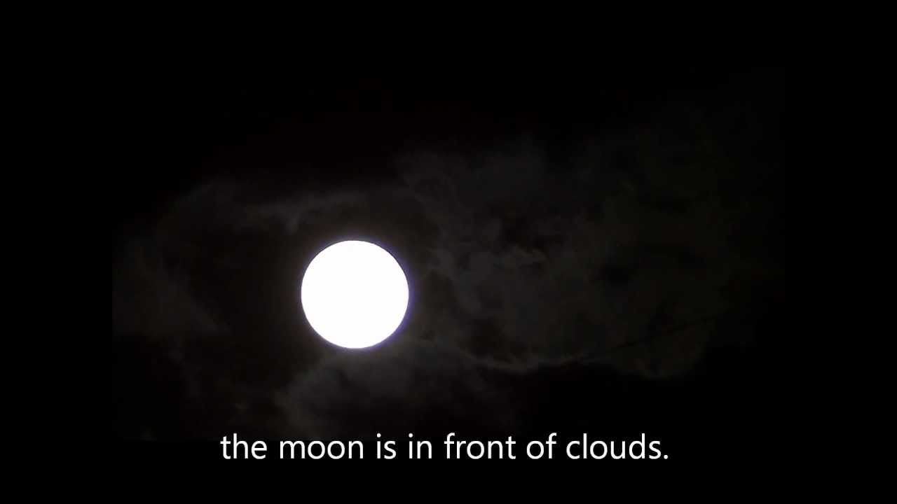 The Hologram Full Moon is on the Move again! In front of clouds! - YouTube