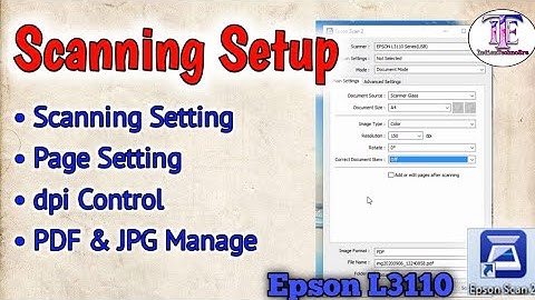 Scan Karna Sikhen Epson L3110 Series
