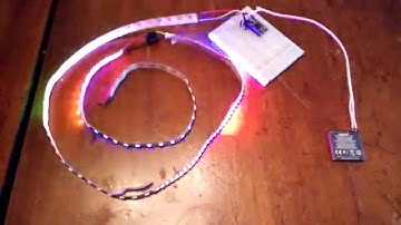 Teensy 3 and ws2811 leds powered by 3.7v phone battery