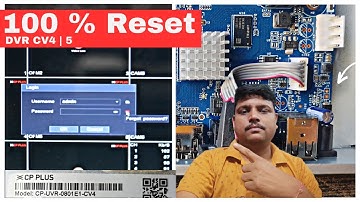 CPPLUS DVR CV4 | CV5 Factory Reset Guide | CP UVR 0801E1 CV4  Forget Password Reset 2023 Model