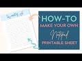 How To Make Printable Notepads For Etsy | Etsy Printables | Etsy Passive Income