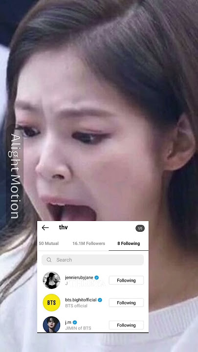 so taehyung ACCIDENTALLY followed jennie on insta..