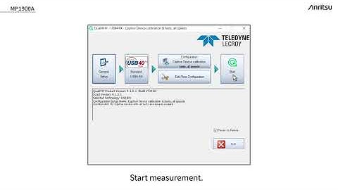 Explanation of Anritsu MP1900A USB4 Test Method