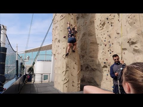 Cruise Vlog⎮3/16/19⎮~Last Day at Sea, Rock Climbing & Conquering Fears!~
