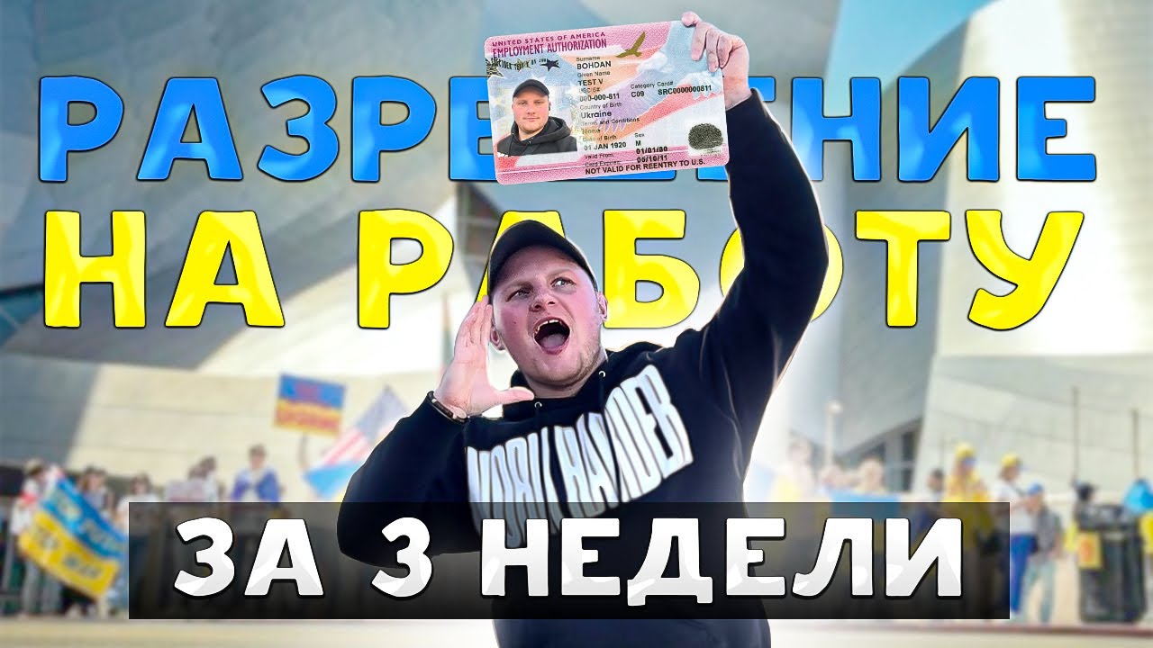 Документ о разрешении на работу, зеленая карта