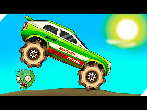 МАШИНА ДАВИТ ЗОМБИ! ПРОКАЧАНАЯ ТАЧКА БИСТРЕЕ ГОЛОДНЫХ ЗОМБИ - Earn to Die 2 # 8 Игры про зомби