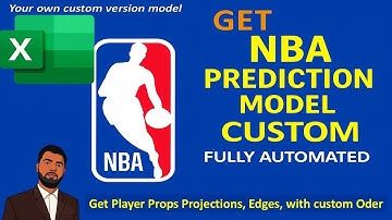 Get NBA Player Props & Team Prediction Model | Fully Automated Excel System | Custom Build Available