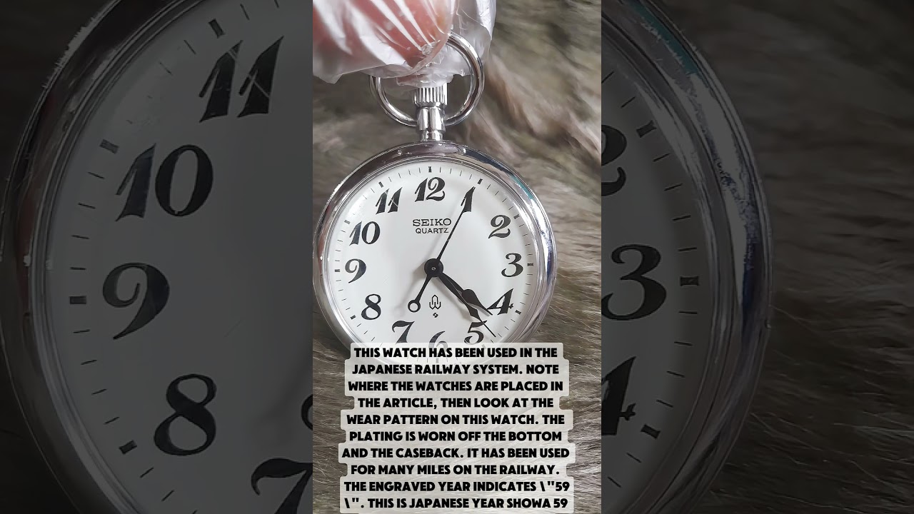 Seiko Railway Pocket Watch. | Seiko 7550-0010 - YouTube