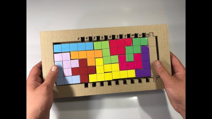 5 Quebra Cabeça Tetris Jogo Didatico Eva Crianças Adultos