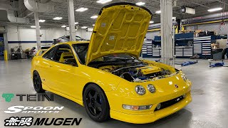 Phoenix Yellow Integra TypeR Minor Refresh  Mugen Intake | Spoon Strut Bars | Tein Coilover (Pt 6)