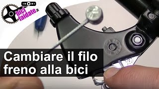 Come cambiare il filo freno bici sulla leva V-brake TUTORIAL