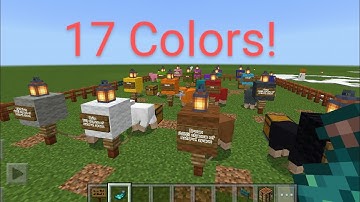 How to Get All Dye and Sheep Colors in Bedrock 1.20