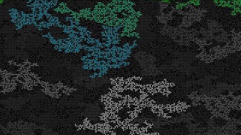 Animated percolation in 2D, union-find algorithm