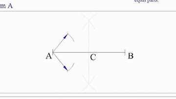 Bisecting a line into 4 equal parts