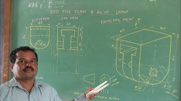 Missing curve orthographic view to isometric 3 in Kannada.