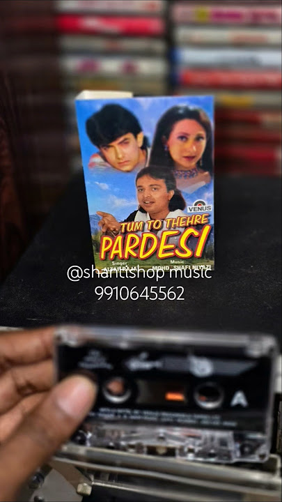Tum to thehre pardesi audio cassette #shantishop #audiocassette #90smusic #altfaafraja #hindisongs