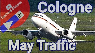 Plane Spotting - Cologne Airport - with Luftwaffe German Air Force - 747s and more