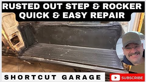 1955-1959 Chevy GMC Truck Rotted out Step and Rocker!!  What it takes to swap em out fast and easy!!