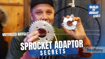 Mounting A Rear Sprocket Adapter | Cutting A Hub Keyway For Your Motorized Bike | Bike Berry