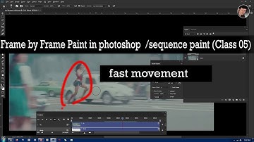 Frame by Frame Paint in Photoshop /sequence paint in photoshop/ manual /fast movement(Class 05)