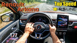 Renault Arkana E-TECH Hybrid R.S Line 2022 145HP TOP SPEED POV Test Drive on Autobahn