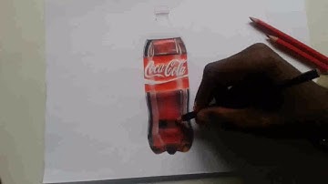 HOW TO DRAW A COCA COLA BOTTLE (Official Video)